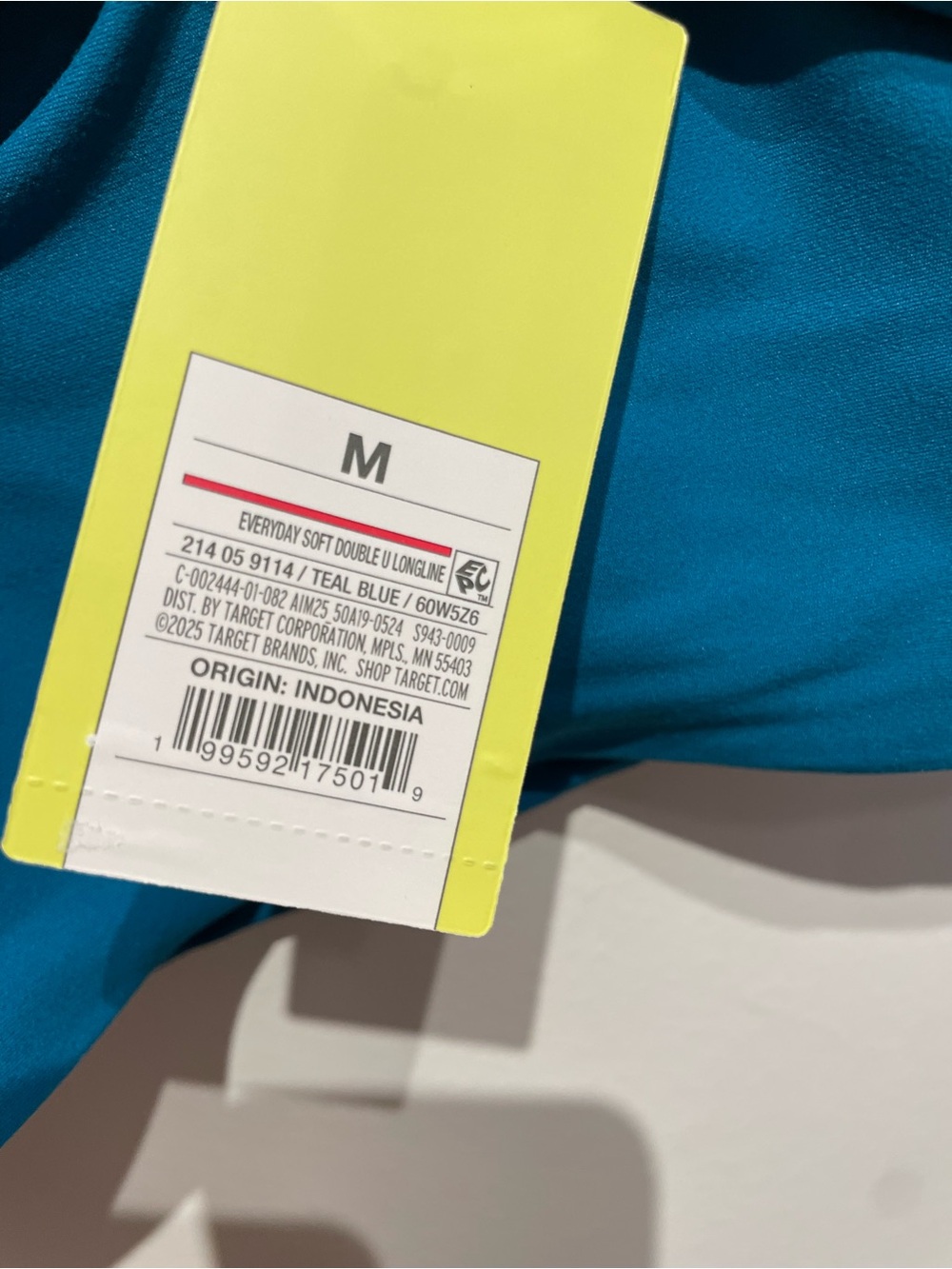 All in Motion Women's Everyday Soft Medium Support Sports Bra Teal Medium NWT - Picture 4 of 8